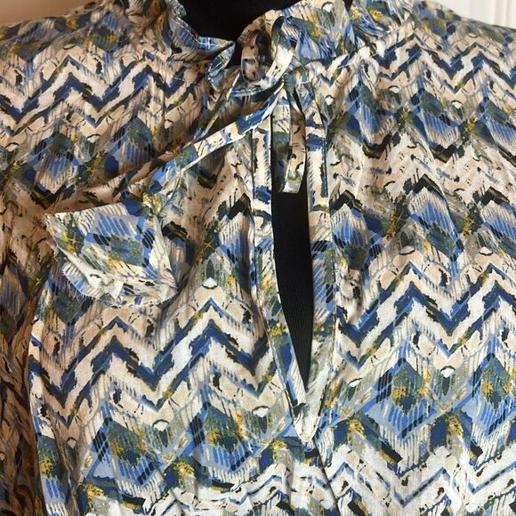 BNWT - MISA LOS ANGELES SIRIN COTTON DRESS - DIAMOND TILE - XS - Picture 2 of 8